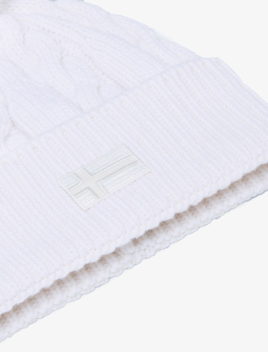 Napapijri F-Necker Kadın Beyaz Bere Napapijri F-Necker Kadın Beyaz Bere