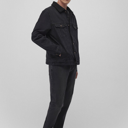 Mavi Zander Classic Denim Siyah Suni Kürklü Jean Ceket 0111214-89117 Mavi Zander Classic Denim Siyah Suni Kürklü Jean Ceket 0111214-89117