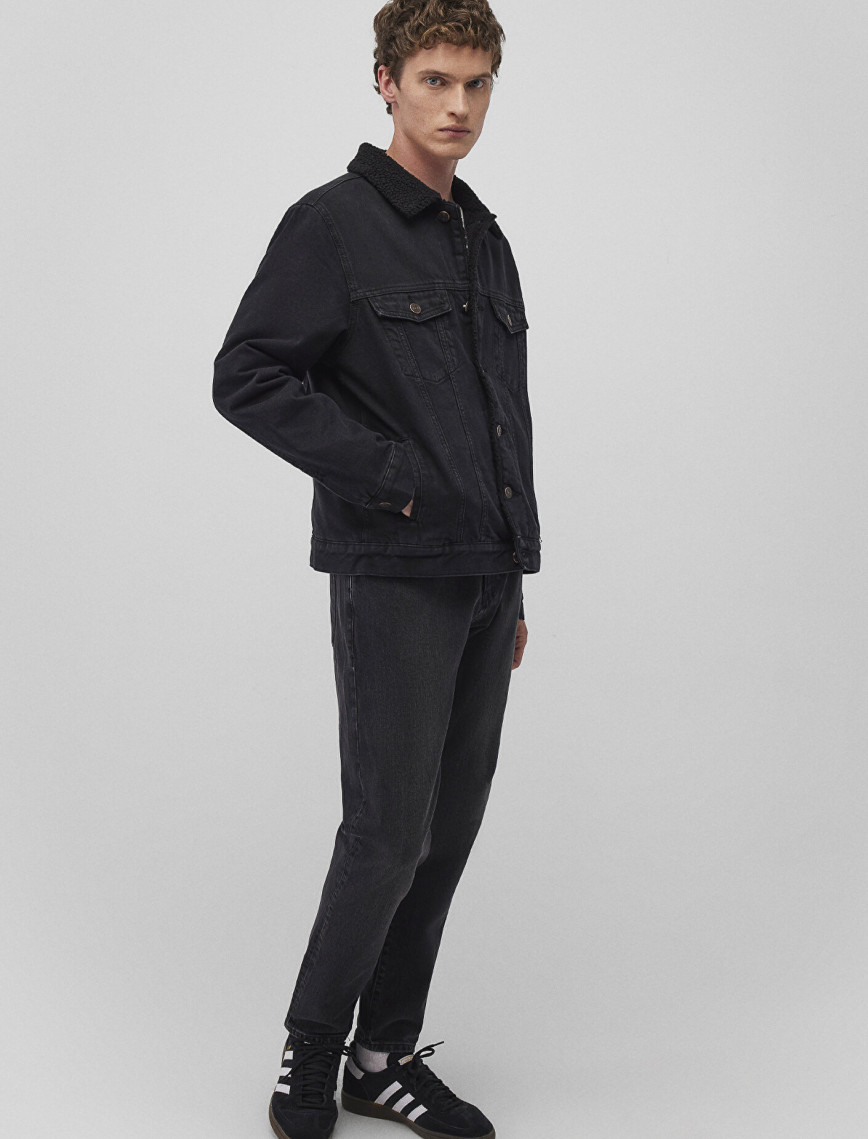 Mavi Zander Classic Denim Siyah Suni Kürklü Jean Ceket 0111214-89117 Mavi Zander Classic Denim Siyah Suni Kürklü Jean Ceket 0111214-89117