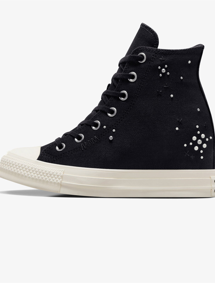 Converse Chuck Taylor All Star Wedge Kadın Siyah Platform Sneaker Converse Chuck Taylor All Star Wedge Kadın Siyah Platform Sneaker