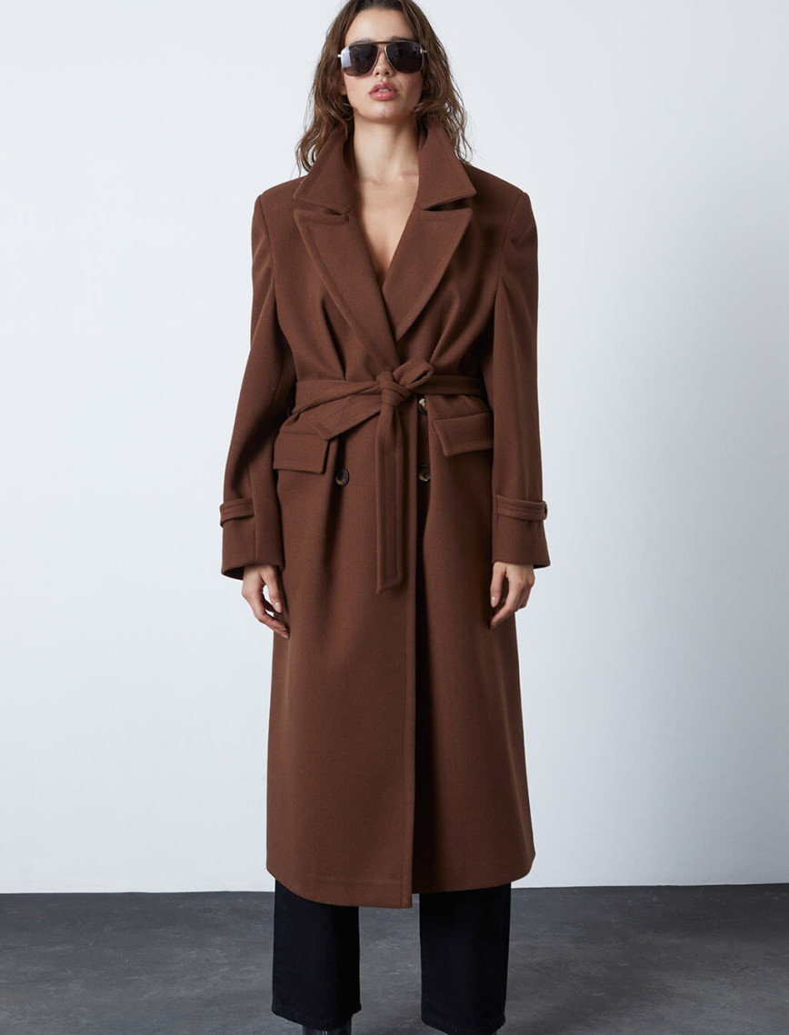 Oversize Kaşe Kaban Oversize Kaşe Kaban