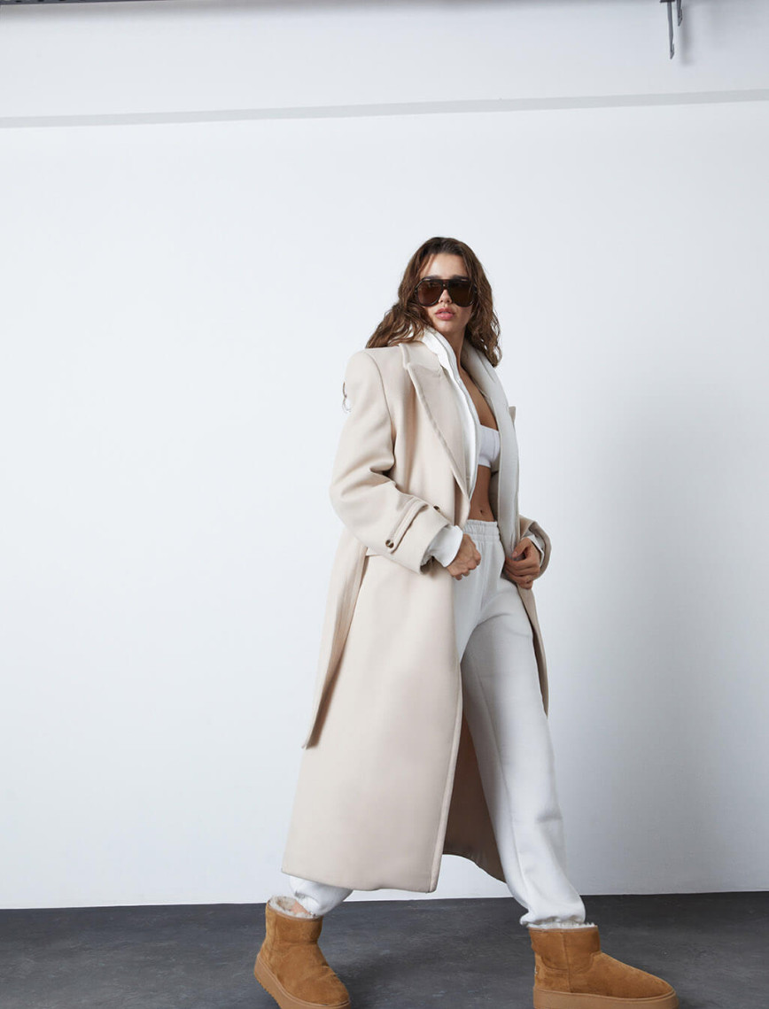 Oversize Kaşe Kaban Oversize Kaşe Kaban