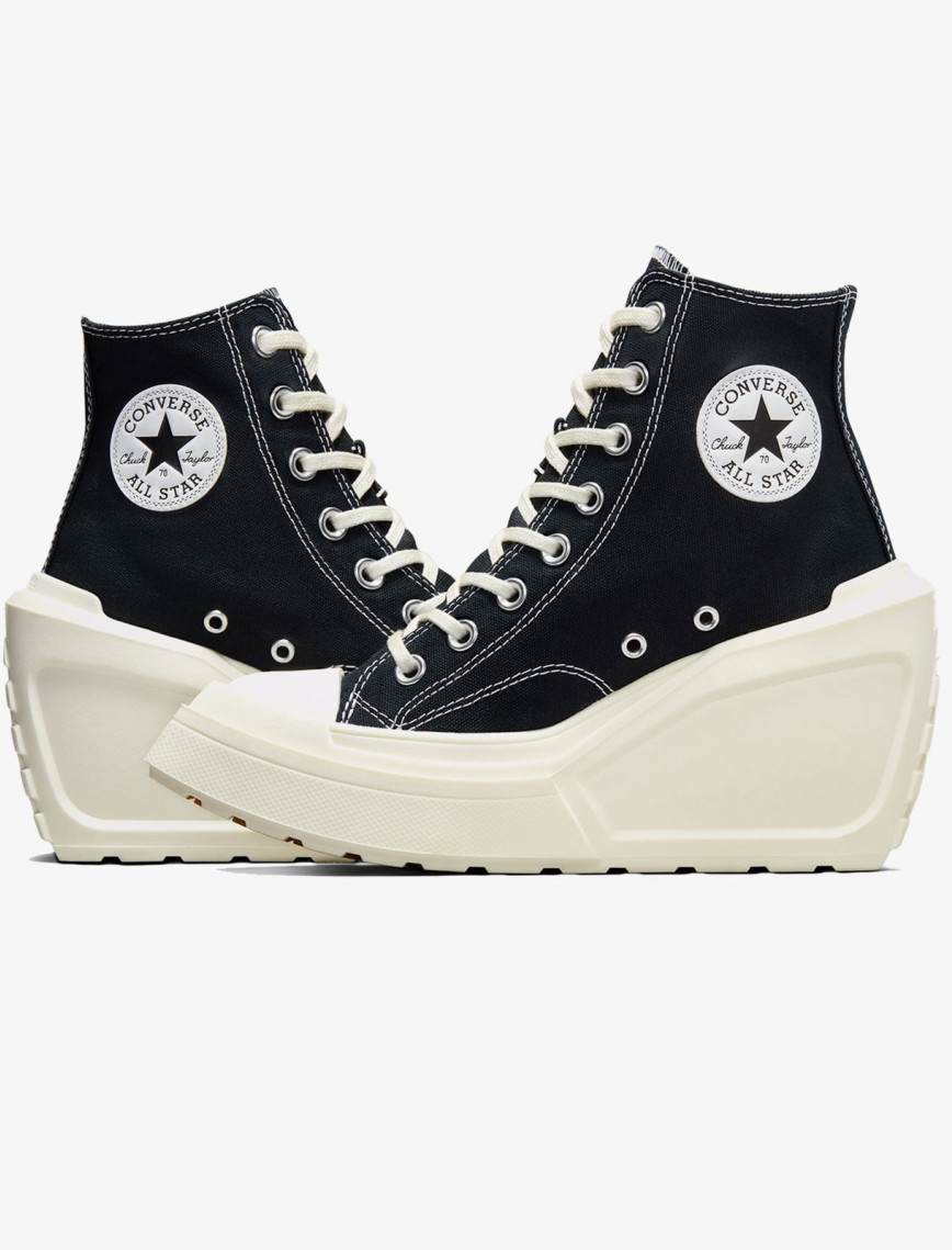 Converse Chuck 70 De Luxe Wedge Kadın Siyah Sneaker Converse Chuck 70 De Luxe Wedge Kadın Siyah Sneaker