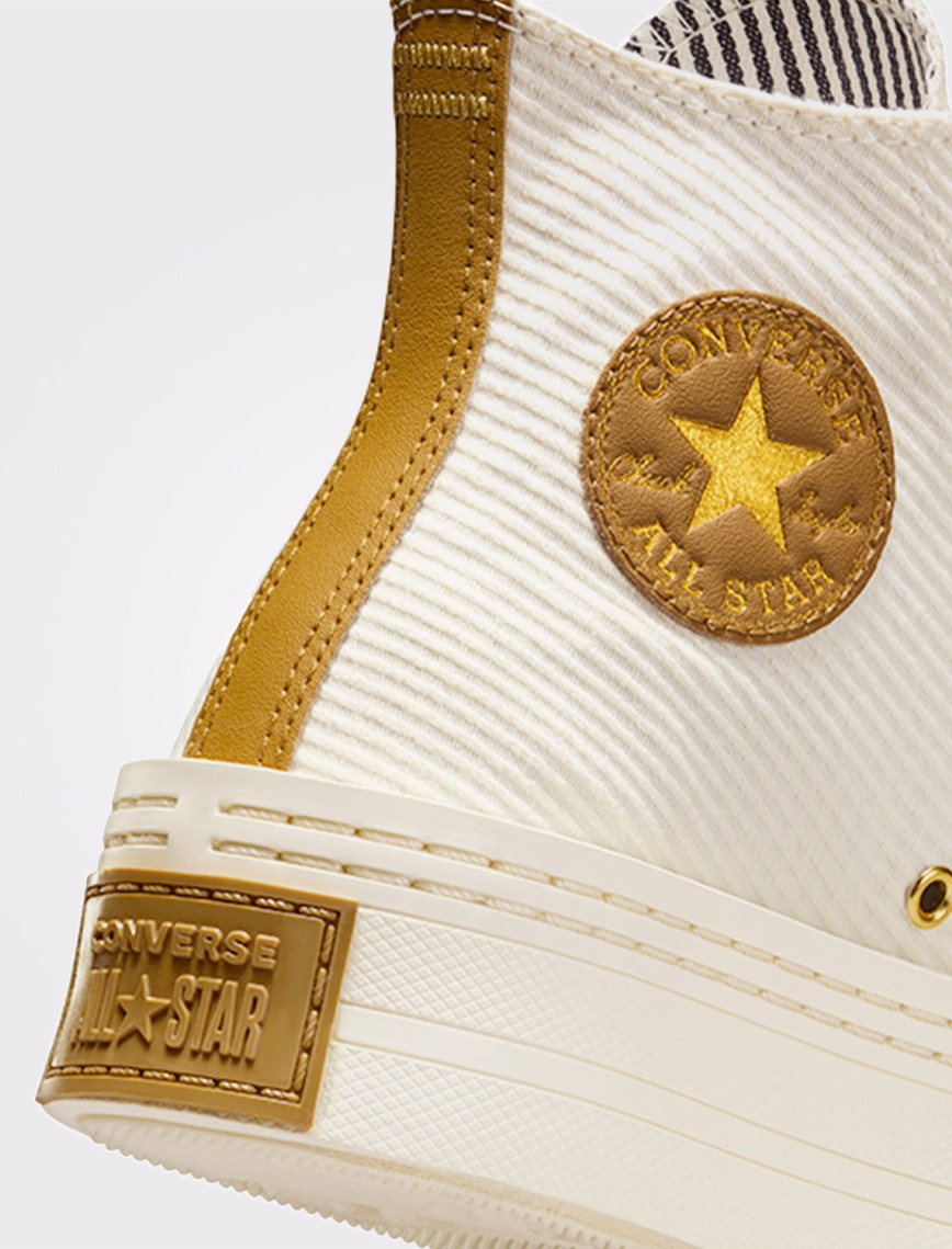 Converse Chuck Taylor All Star Modern Lift Corduroy Unisex Krem Platform Sneaker Converse Chuck Taylor All Star Modern Lift Corduroy Unisex Krem Platform Sneaker