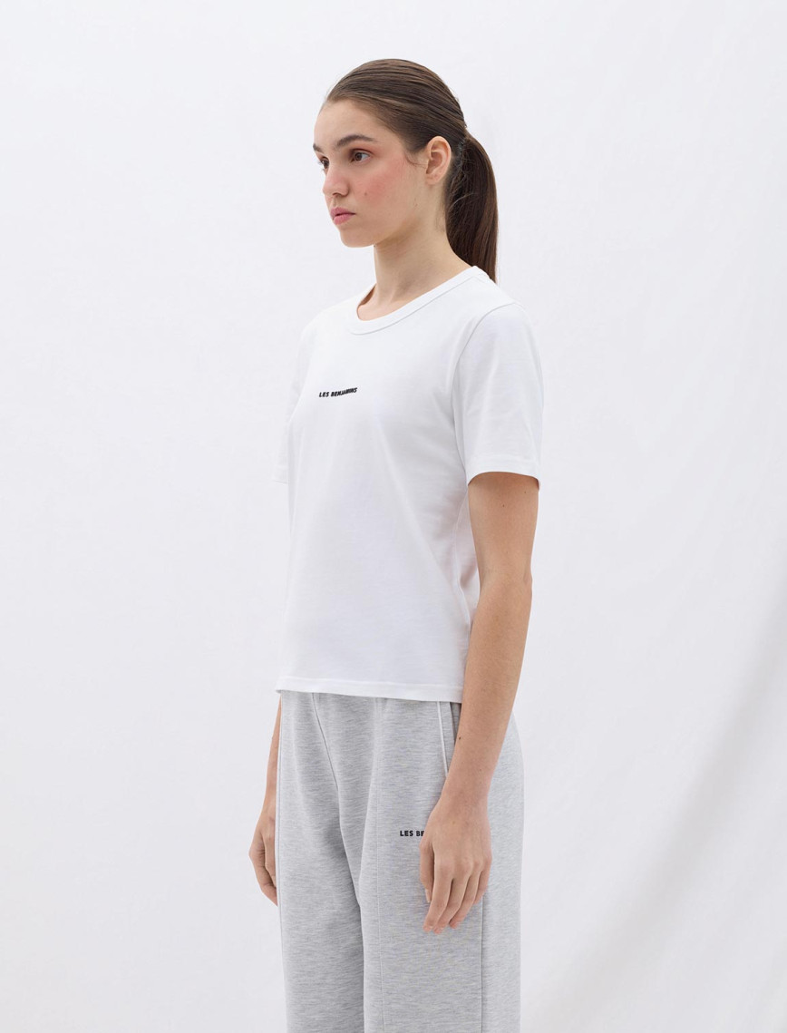 Les Benjamins Classics Kadın Beyaz T-Shirt Les Benjamins Classics Kadın Beyaz T-Shirt
