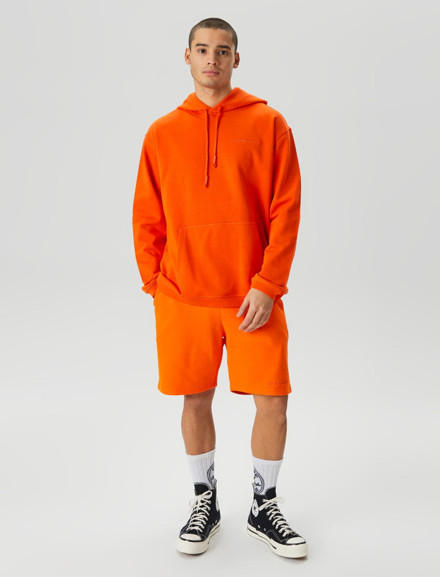 Les Benjamins Essential Erkek Turuncu Hoodie Les Benjamins Essential Erkek Turuncu Hoodie