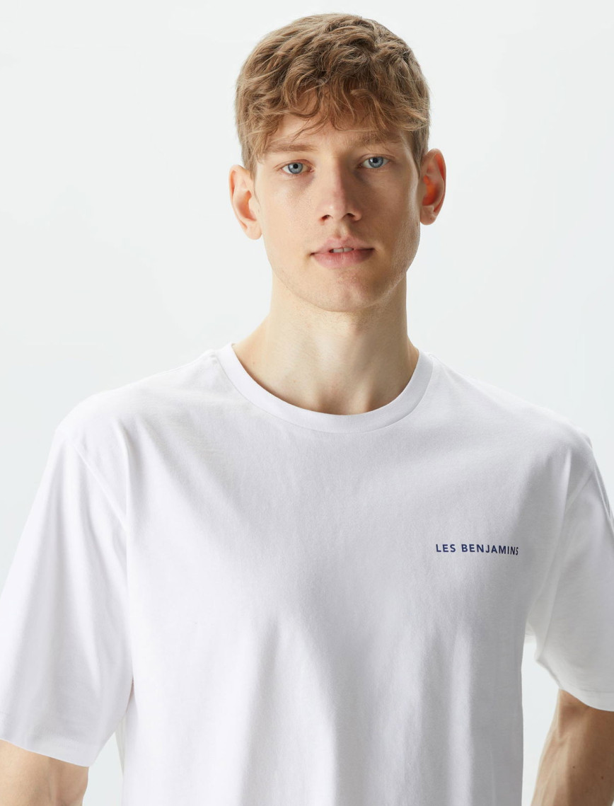 Les Benjamins Kısmet 701 Erkek Beyaz T-Shirt Les Benjamins Kısmet 701 Erkek Beyaz T-Shirt