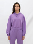 Les Benjamins Essential Kadın Mor Hoodie Les Benjamins Essential Kadın Mor Hoodie