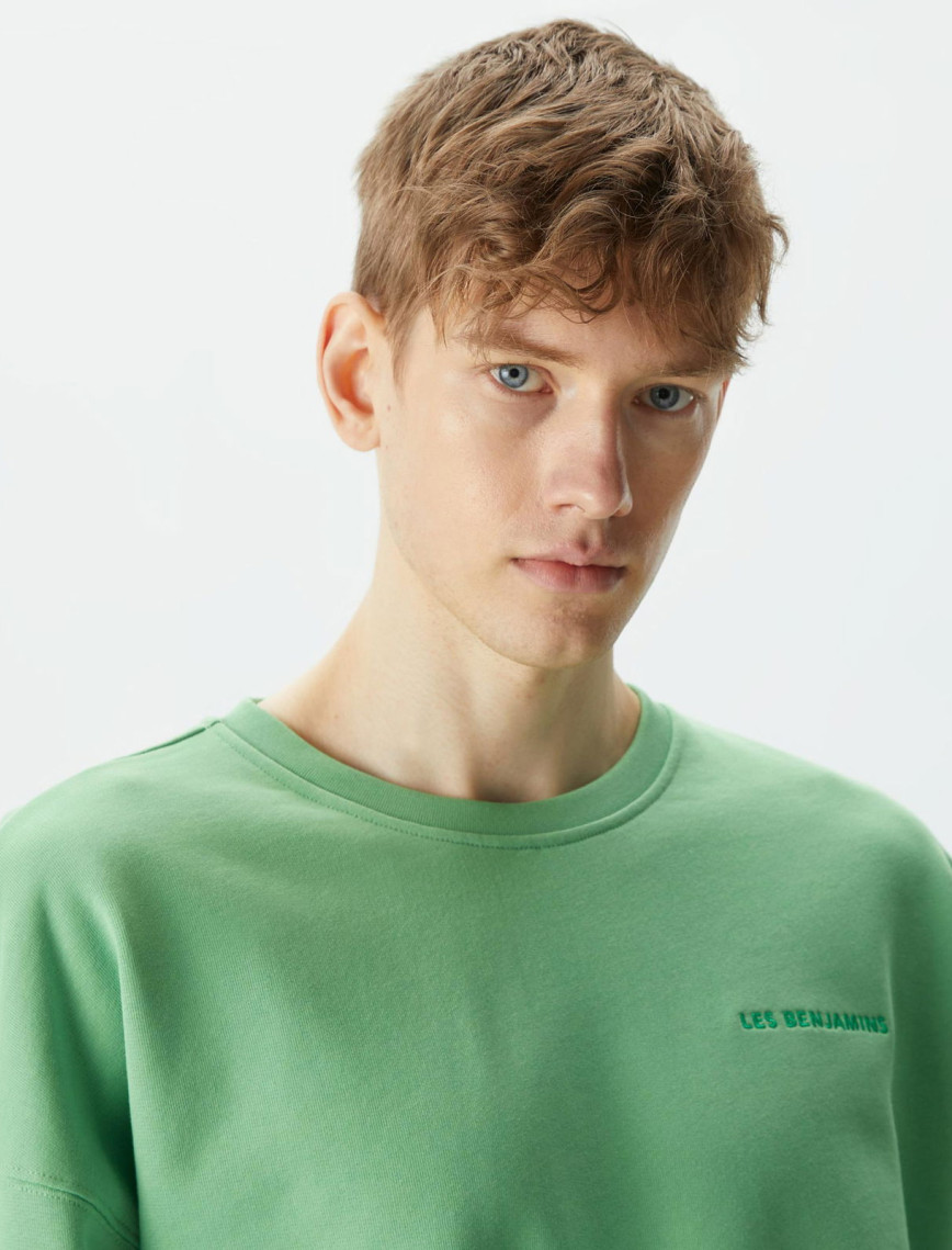 Les Benjamins Essential Erkek Yeşil Sweatshirt Les Benjamins Essential Erkek Yeşil Sweatshirt