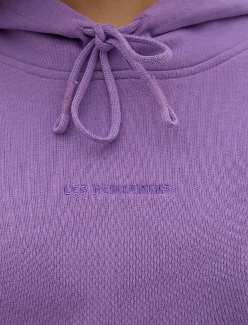 Les Benjamins Essential Kadın Mor Hoodie Les Benjamins Essential Kadın Mor Hoodie