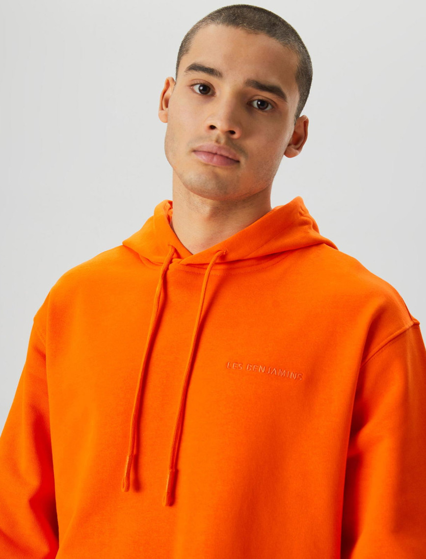 Les Benjamins Essentials Erkek Turuncu Hoodie Les Benjamins Essentials Erkek Turuncu Hoodie
