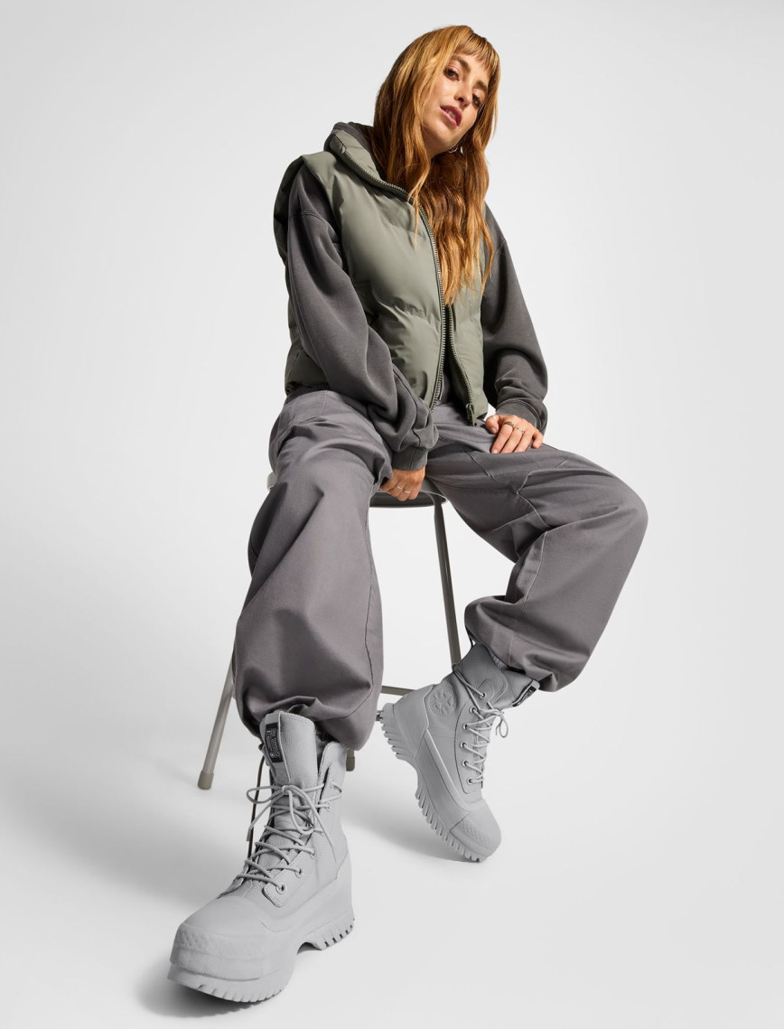 Converse Chuck Taylor All Star Lugged 2.0 CC Unisex Gri Deri Platform Bot