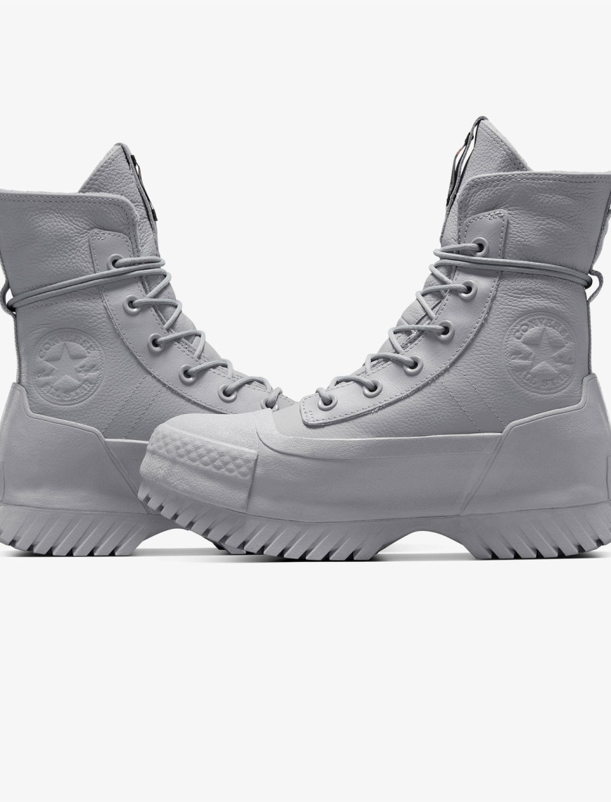 Converse Chuck Taylor All Star Lugged 2.0 CC Unisex Gri Deri Platform Bot