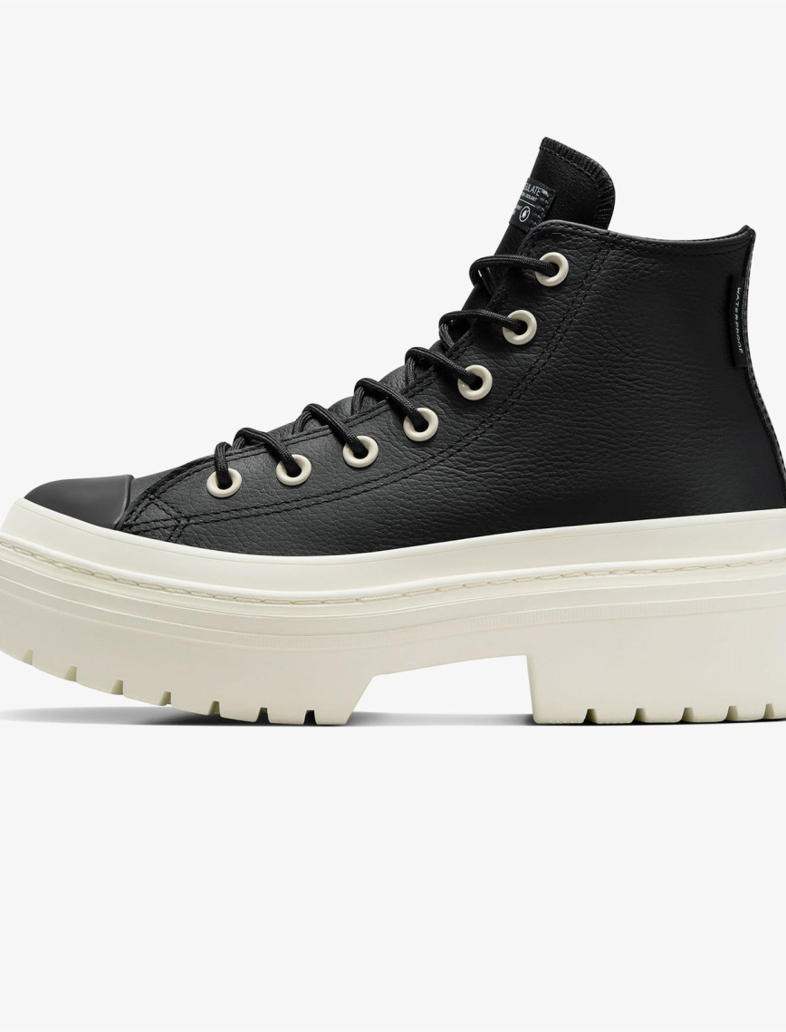 Converse Chuck Taylor All Star Lugged Heel Kadın Siyah Deri Platform Bot Converse Chuck Taylor All Star Lugged Heel Kadın Siyah Deri Platform Bot