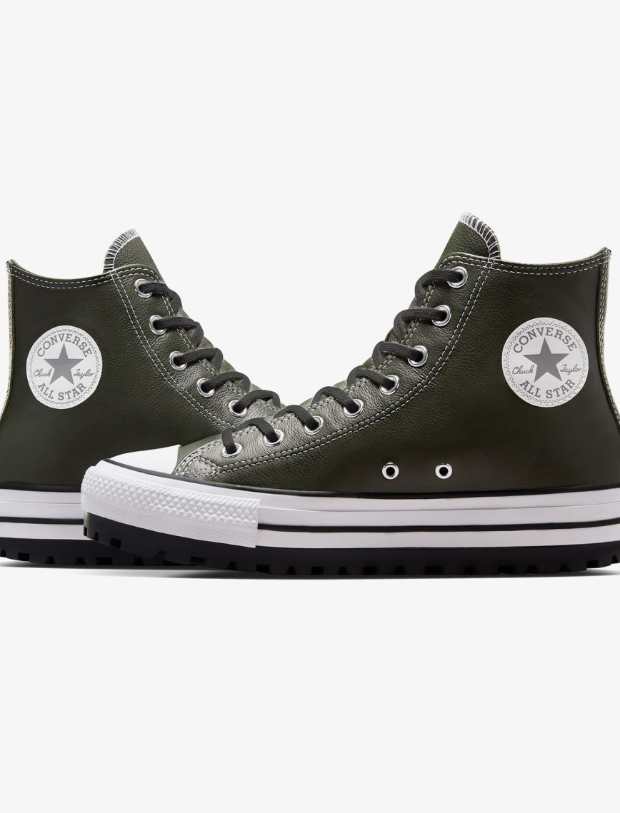 Converse Chuck Taylor All Star City Trek Unisex Yeşil Deri Bot Converse Chuck Taylor All Star City Trek Unisex Yeşil Deri Bot