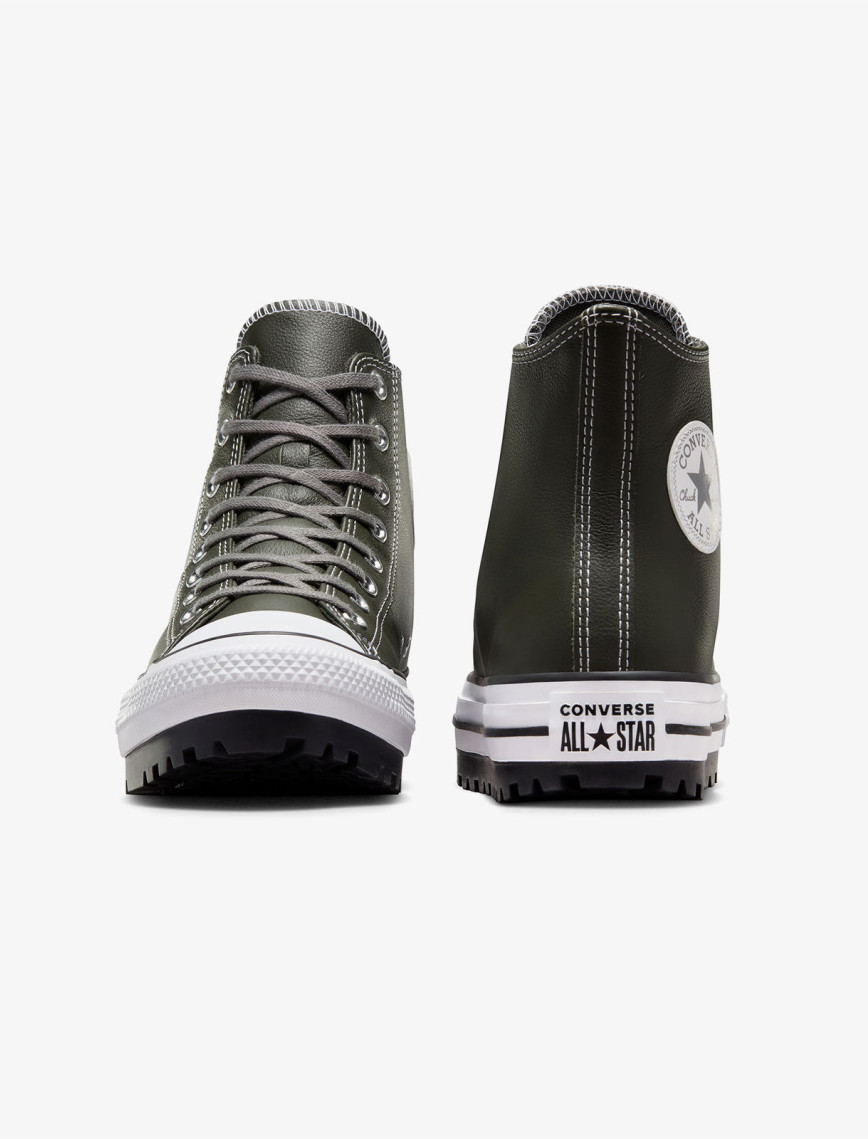Converse Chuck Taylor All Star City Trek Unisex Yeşil Deri Bot Converse Chuck Taylor All Star City Trek Unisex Yeşil Deri Bot