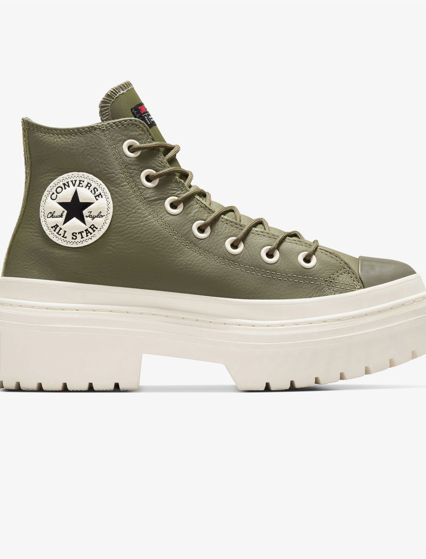 Converse Chuck Taylor All Star Lugged Heel Kadın Yeşil Deri Platform Bot Converse Chuck Taylor All Star Lugged Heel Kadın Yeşil Deri Platform Bot