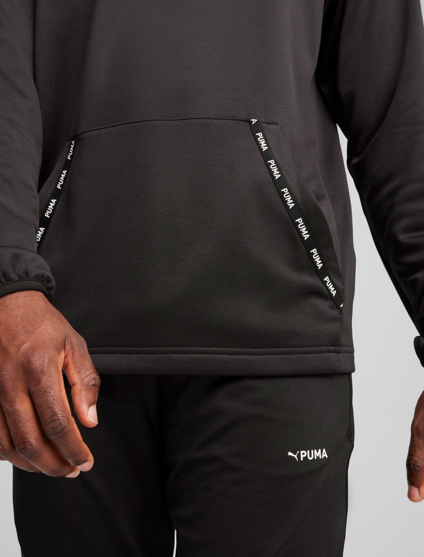 Puma FIT Power Fleece Erkek Siyah Günlük Sweatshirt Puma FIT Power Fleece Erkek Siyah Günlük Sweatshirt