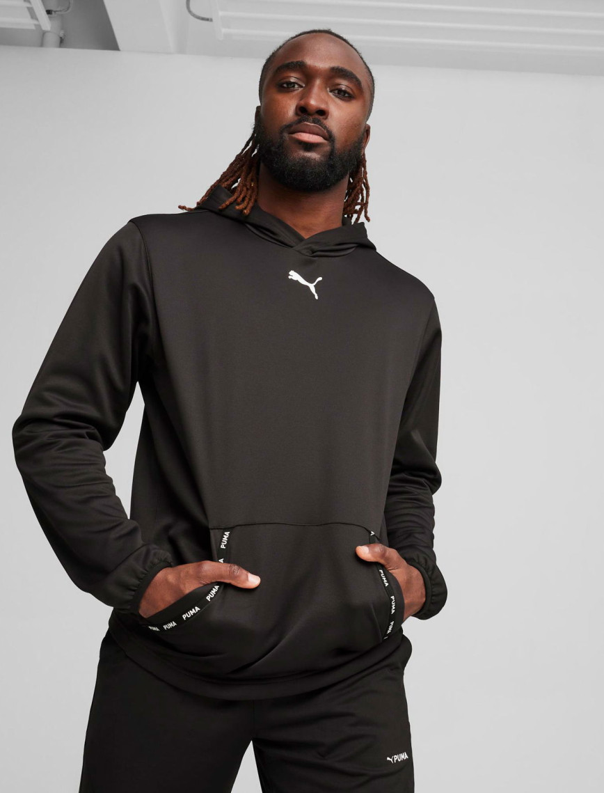 Puma FIT Power Fleece Erkek Siyah Günlük Sweatshirt Puma FIT Power Fleece Erkek Siyah Günlük Sweatshirt