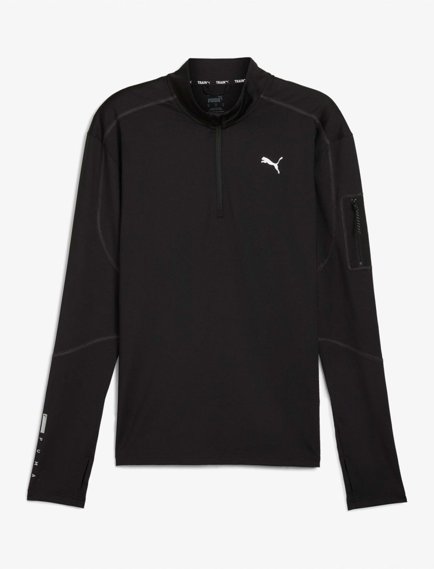 Puma Quarter Zip Erkek Siyah Günlük Sweatshirt Puma Quarter Zip Erkek Siyah Günlük Sweatshirt