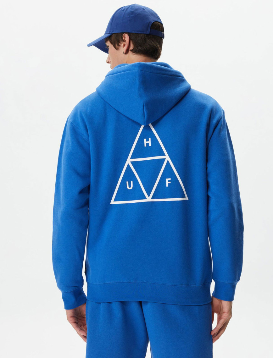 Huf Set Triple Triangle Pullover Erkek Mavi Hoodie