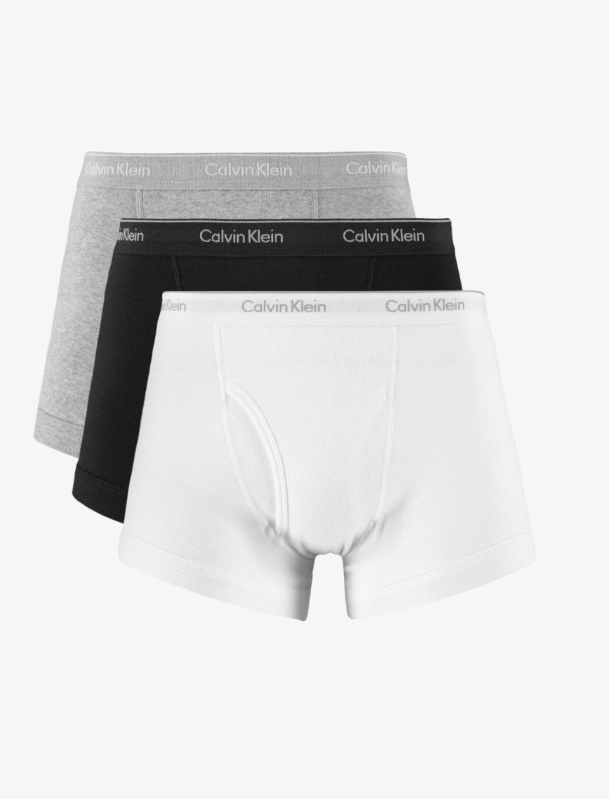 Calvin Klein Classic 3'lü Erkek Siyah/Beyaz/Gri Boxer Calvin Klein Classic 3'lü Erkek Siyah/Beyaz/Gri Boxer