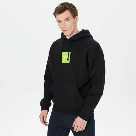 HUF Set Box Erkek Siyah Hoodie HUF Set Box Erkek Siyah Hoodie