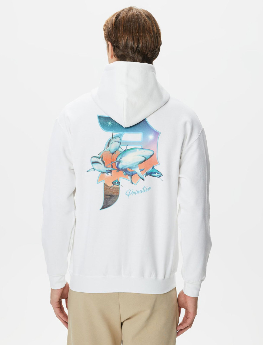 Primitive Shiver Erkek Beyaz Hoodie Primitive Shiver Erkek Beyaz Hoodie
