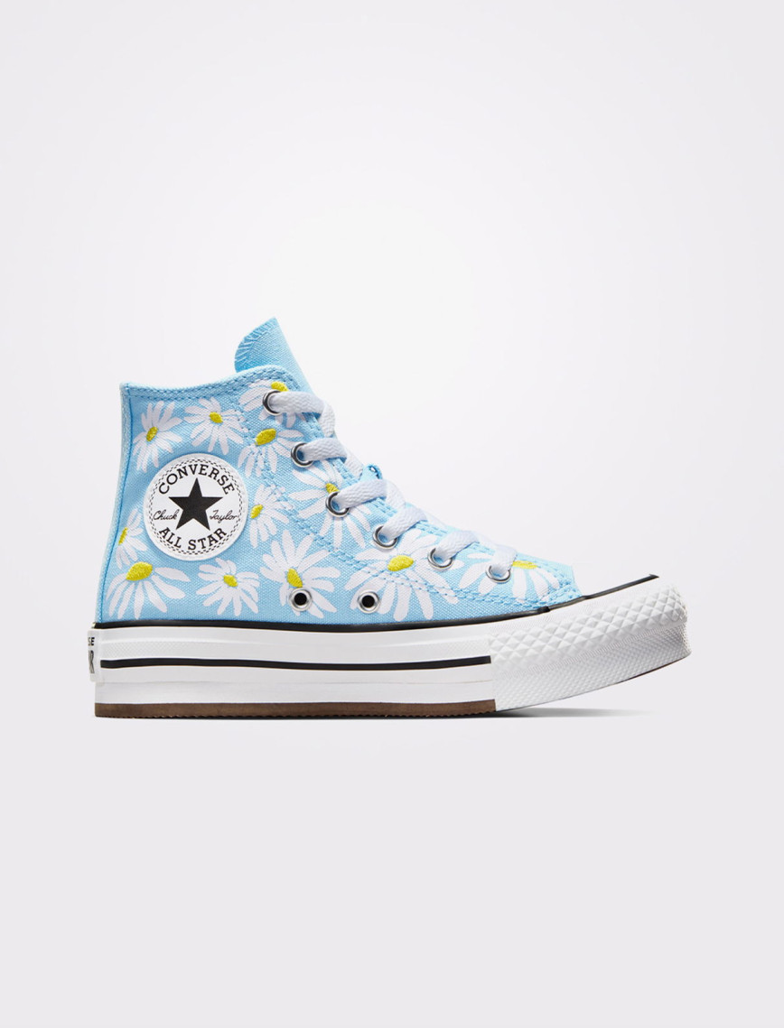 Converse Chuck Taylor All Star Lift Platform Floral Çocuk Mavi Sneaker Converse Chuck Taylor All Star Lift Platform Floral Çocuk Mavi Sneaker
