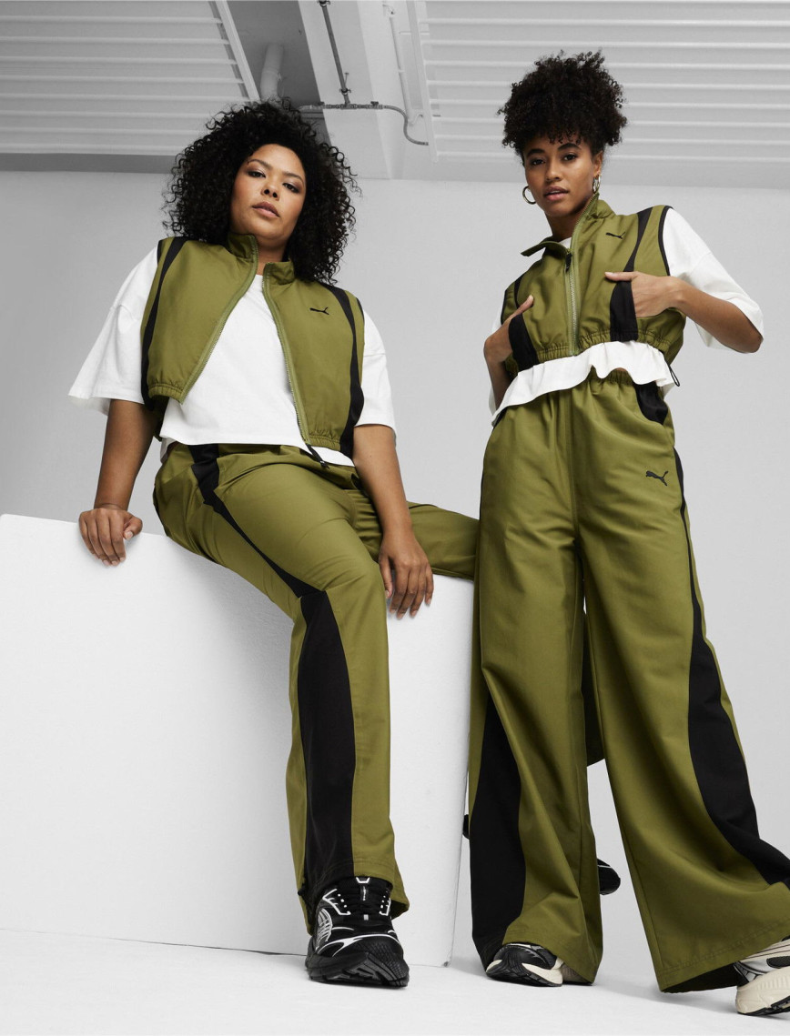 Puma Dare To Woven Vest Kadın Yeşil Ceket