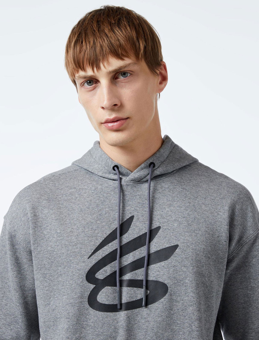 Under Armour Curry Splash Erkek Gri Hoodie