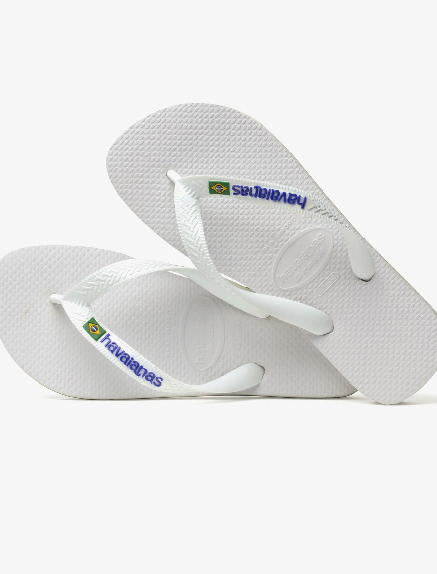 Havaianas Brasil Logo Unisex Beyaz Terlik Havaianas Brasil Logo Unisex Beyaz Terlik