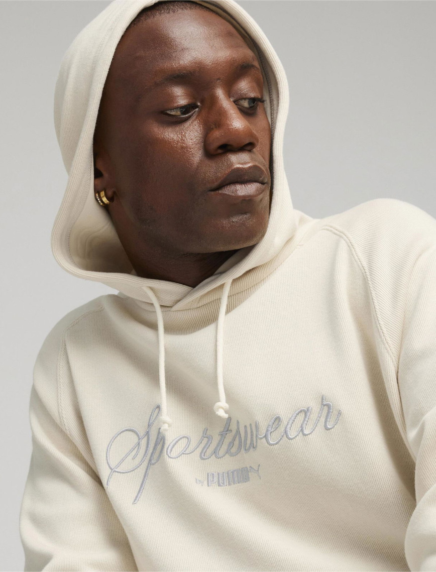 Puma Classics+ Erkek Krem Hoodie Puma Classics+ Erkek Krem Hoodie