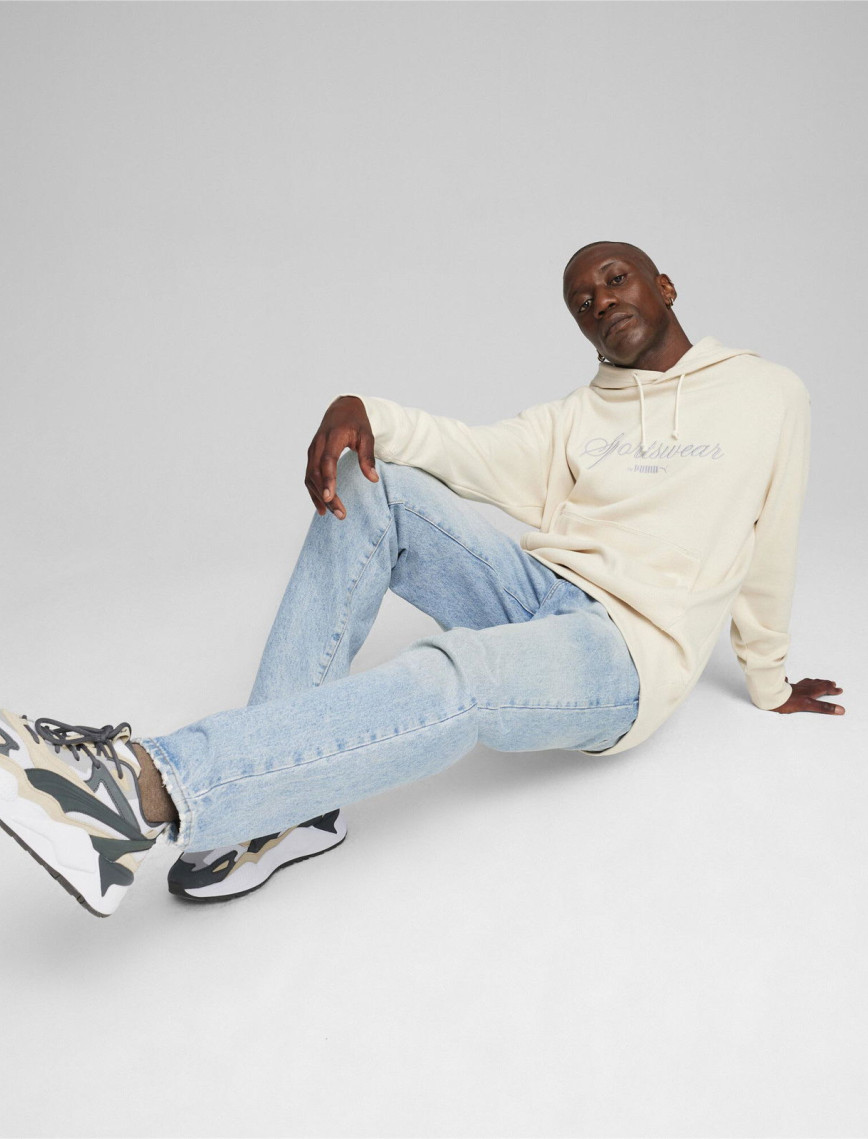 Puma Classics+ Erkek Krem Hoodie Puma Classics+ Erkek Krem Hoodie