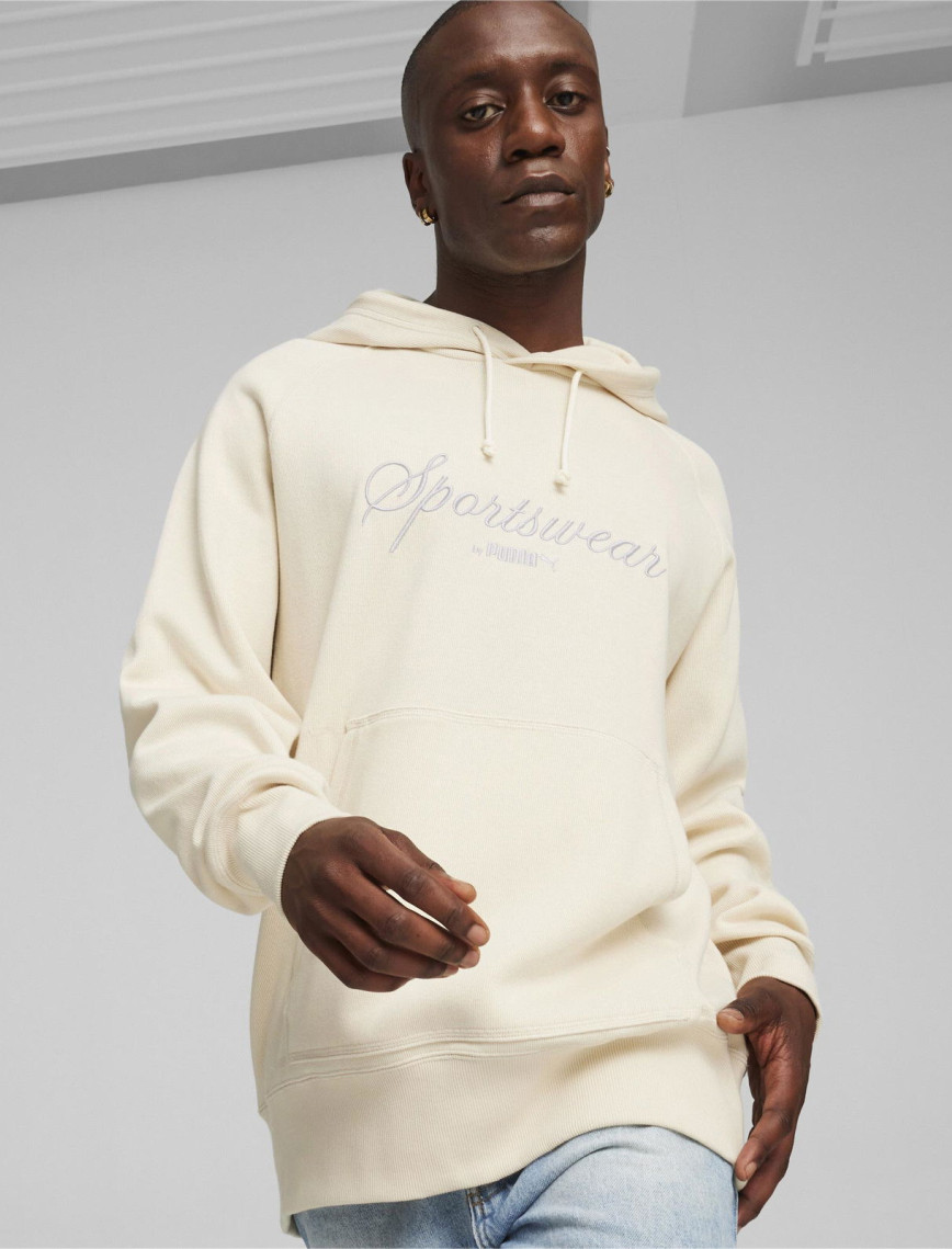 Puma Classics+ Erkek Krem Hoodie Puma Classics+ Erkek Krem Hoodie