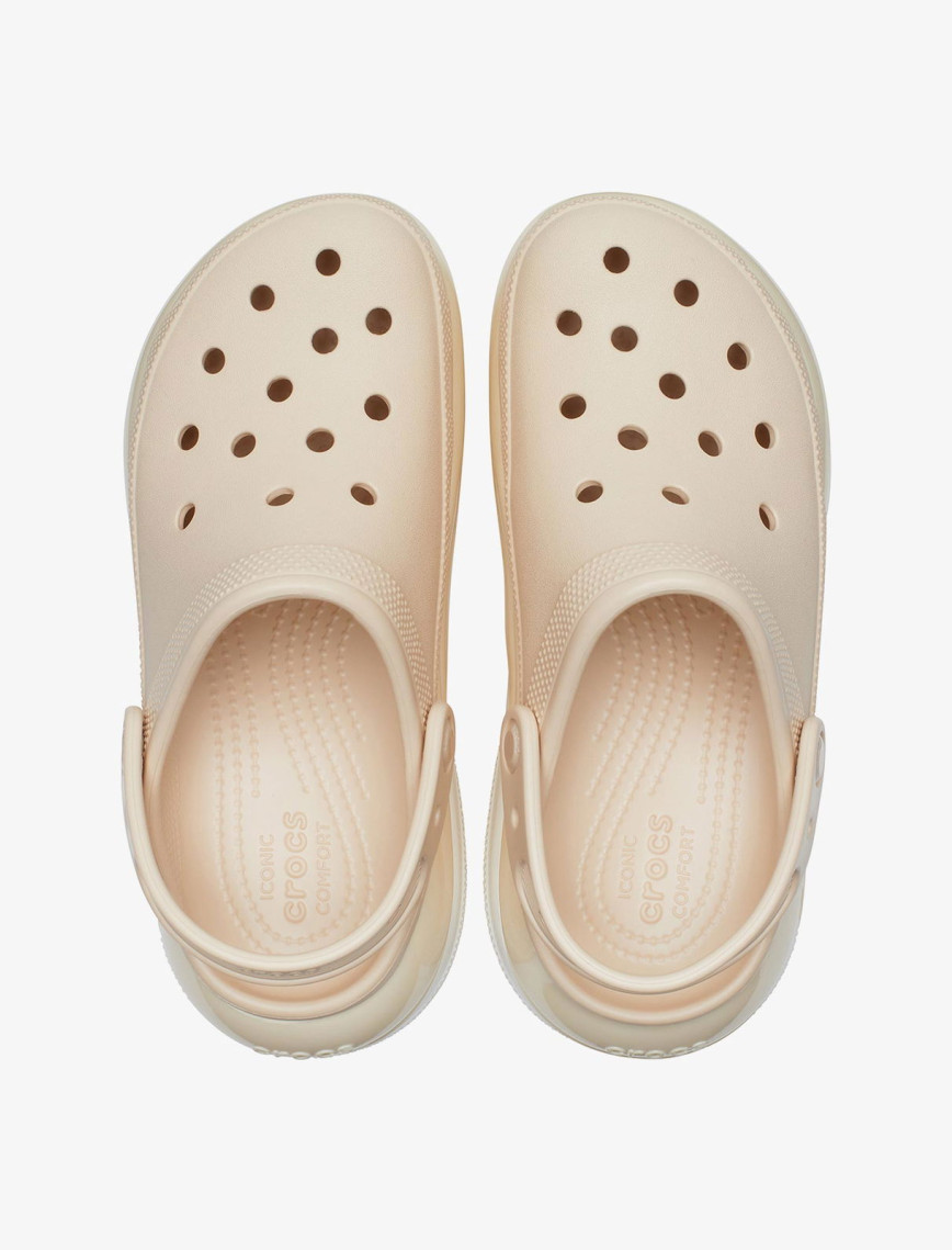 Crocs Classic Mega Crush Platform Kadın Krem Terlik Crocs Classic Mega Crush Platform Kadın Krem Terlik