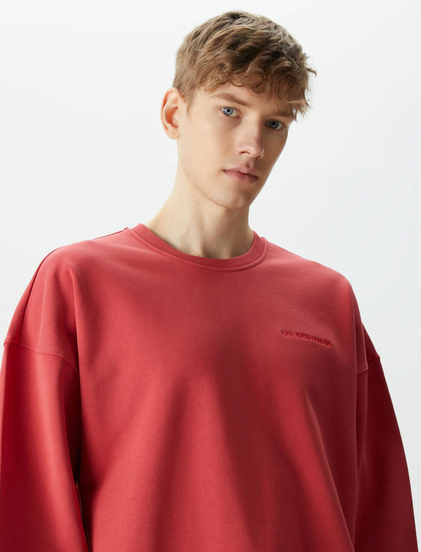Les Benjamins Essential 304 Erkek Kırmızı Sweatshirt Les Benjamins Essential 304 Erkek Kırmızı Sweatshirt