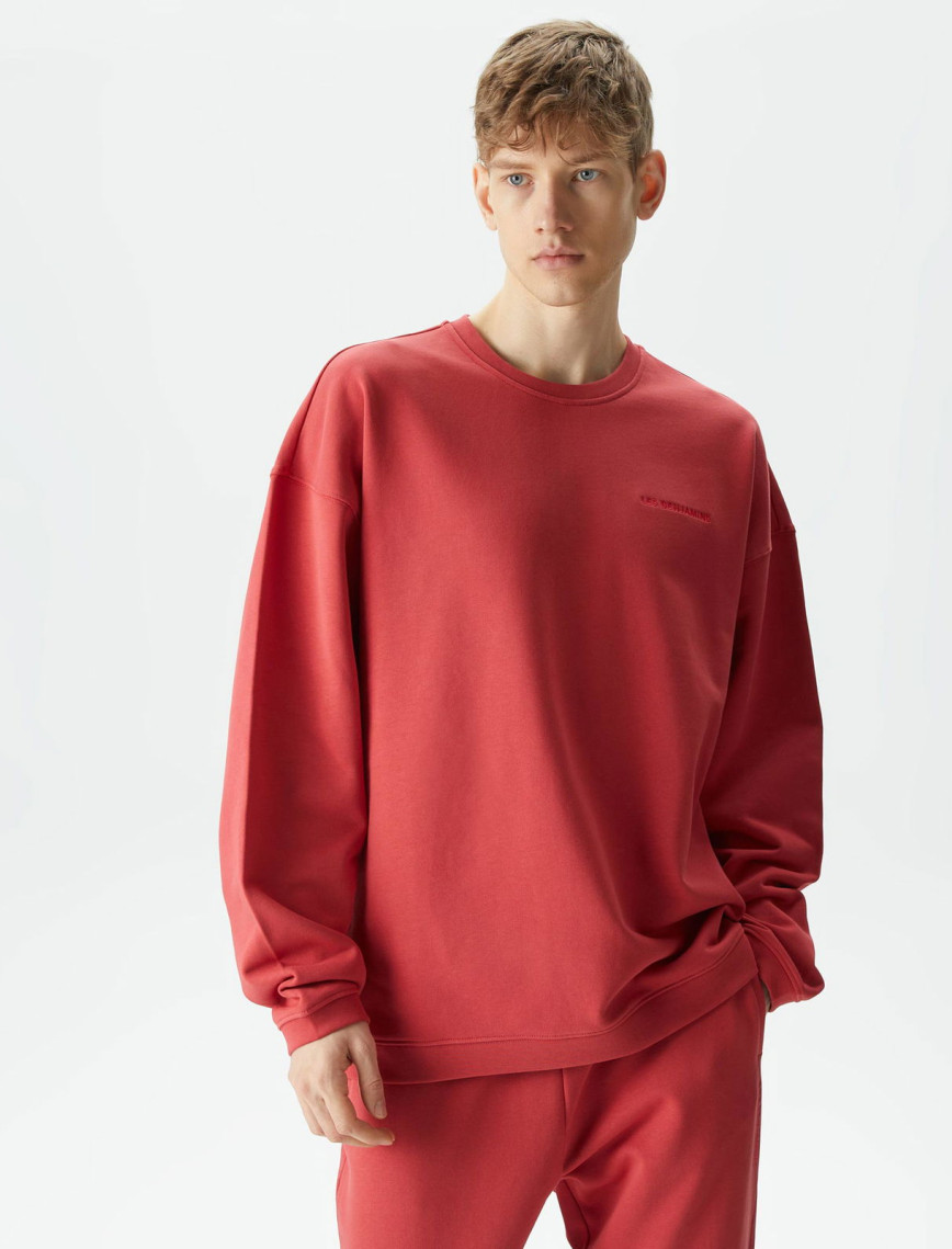 Les Benjamins Essential 304 Erkek Kırmızı Sweatshirt Les Benjamins Essential 304 Erkek Kırmızı Sweatshirt