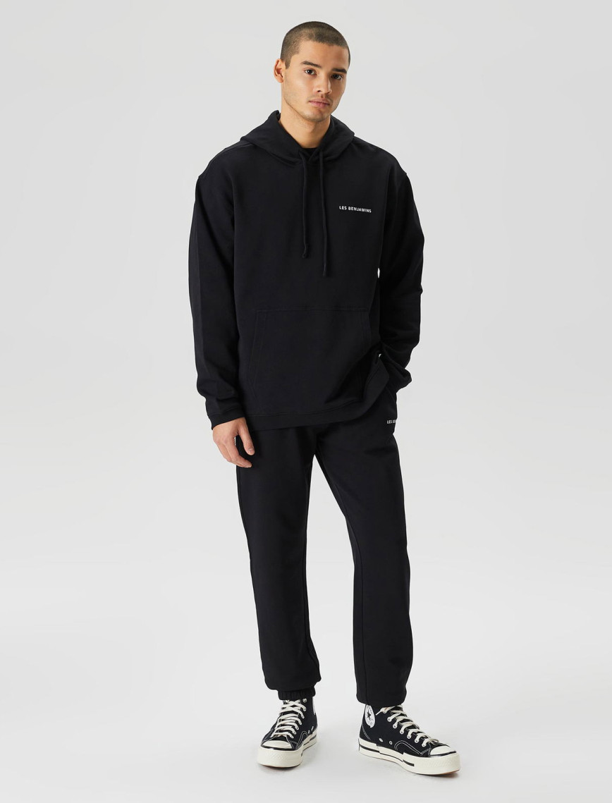 Les Benjamins Core Erkek Siyah Hoodie Les Benjamins Core Erkek Siyah Hoodie