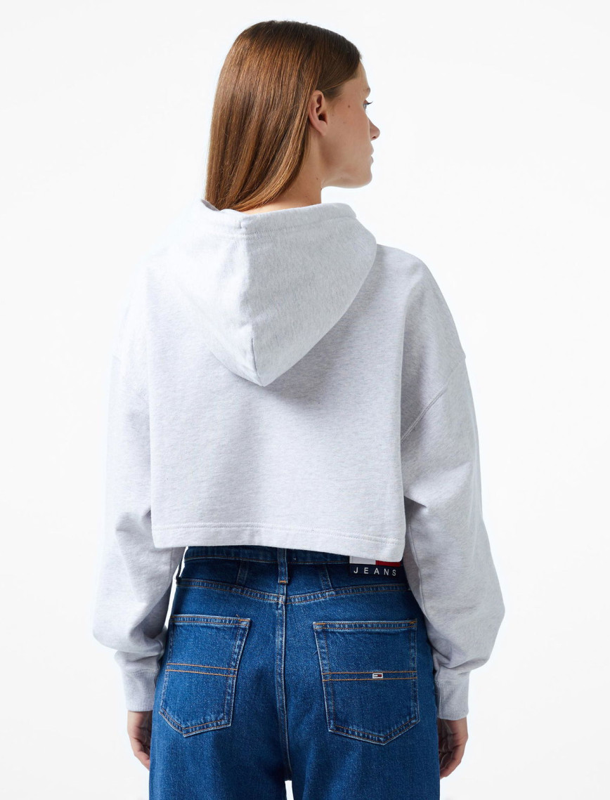 Tommy Jeans Letterman Kadın Gri Sweatshirt Tommy Jeans Letterman Kadın Gri Sweatshirt