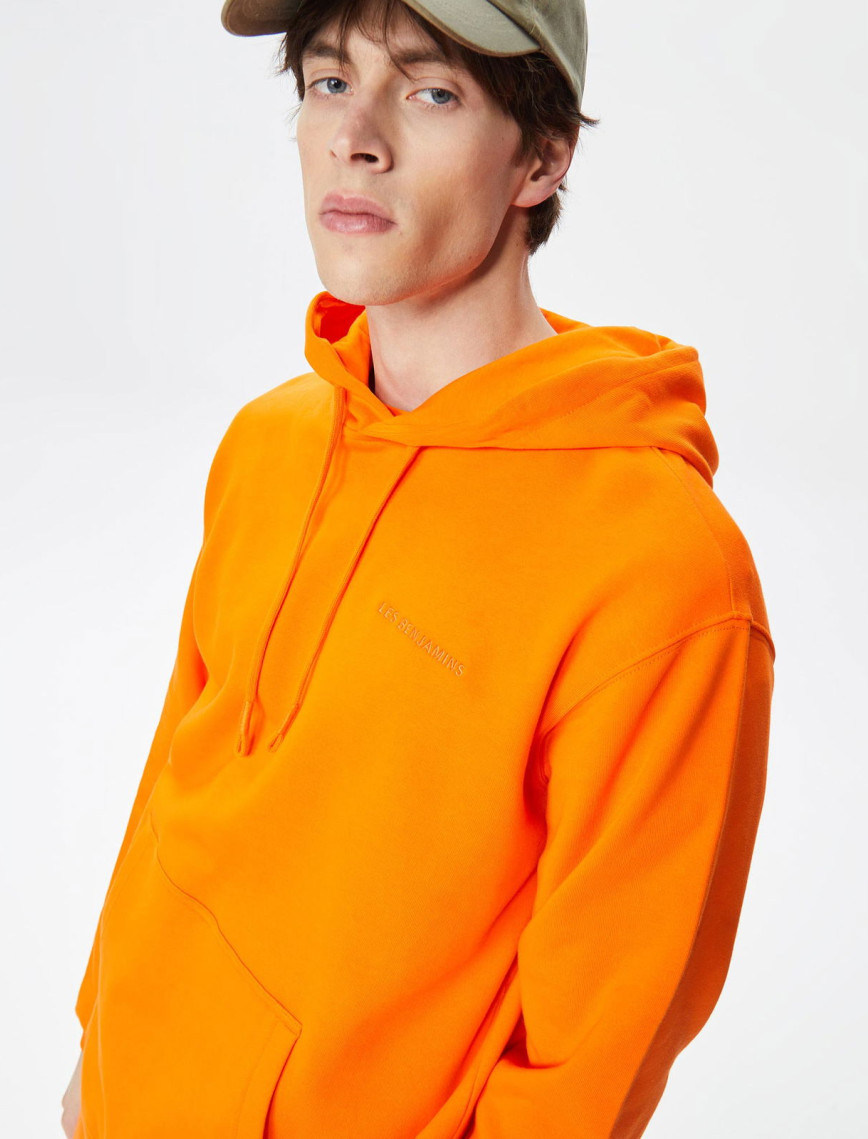 Les Benjamins Essentials Erkek Turuncu Hoodie Les Benjamins Essentials Erkek Turuncu Hoodie