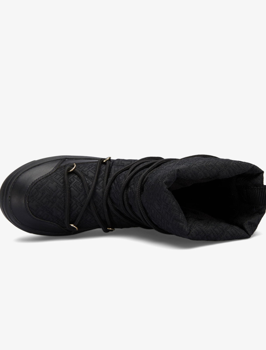 Tommy Hilfiger Lace-Up Monogram Kadın Siyah Bot Tommy Hilfiger Lace-Up Monogram Kadın Siyah Bot