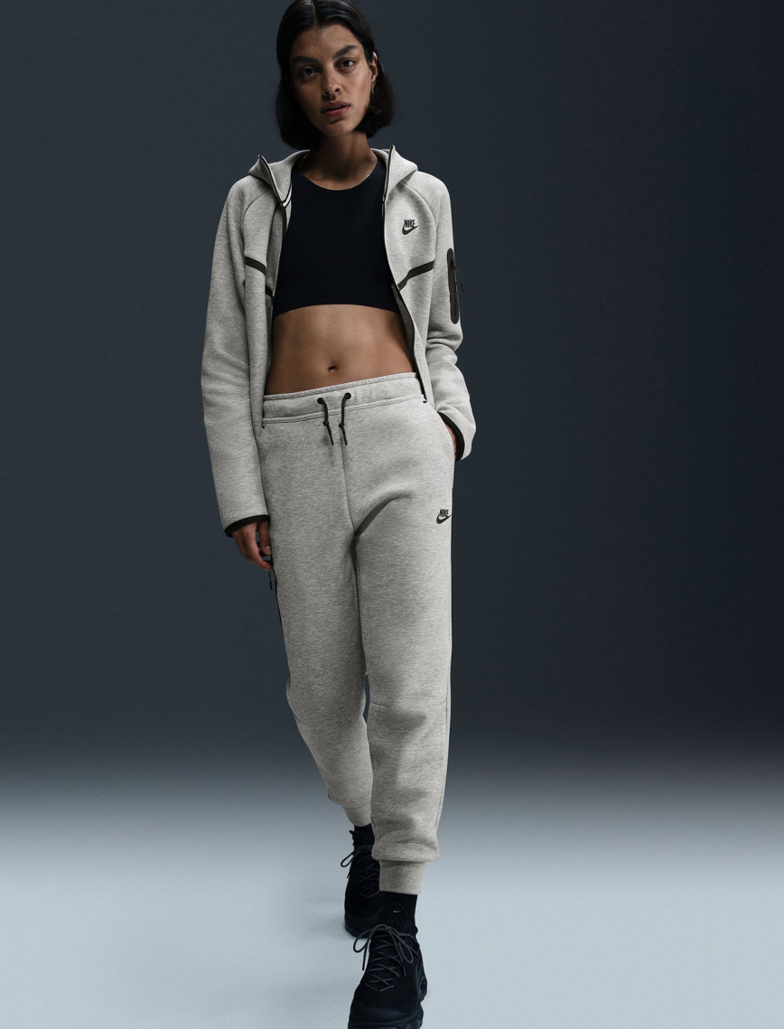 Nike Sportswear Tech Fleece Kadın Gri Eşofman Altı