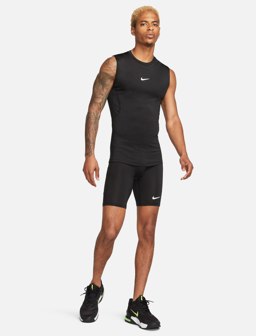 Nike Pro Dri-Fit Erkek Siyah Kolsuz T-Shirt Nike Pro Dri-Fit Erkek Siyah Kolsuz T-Shirt