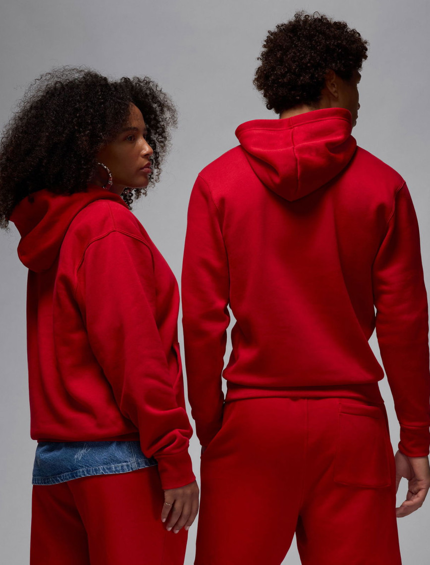 Jordan Brooklyn Fleece Erkek Kırmızı Kapüşonlu Sweatshirt