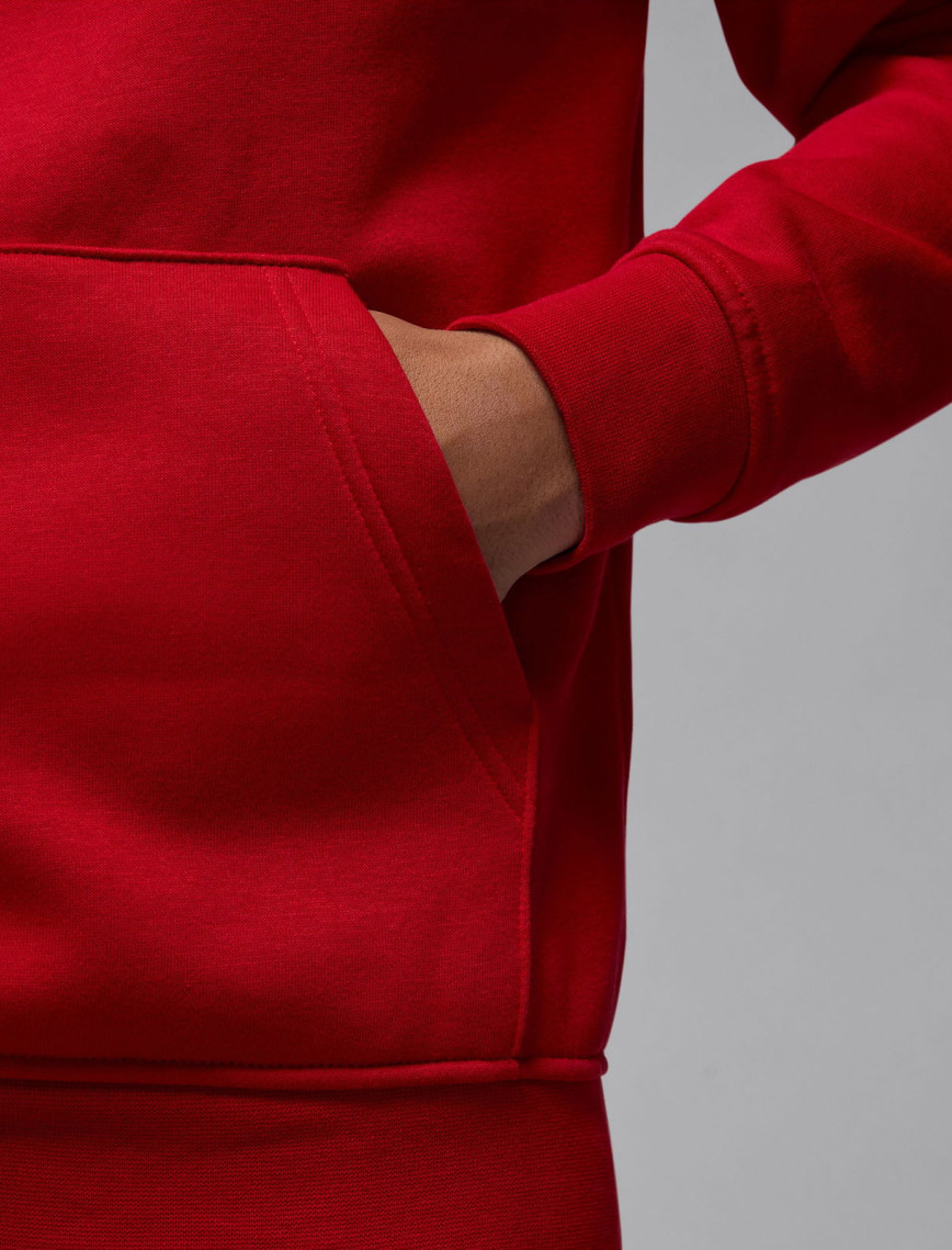 Jordan Brooklyn Fleece Erkek Kırmızı Kapüşonlu Sweatshirt