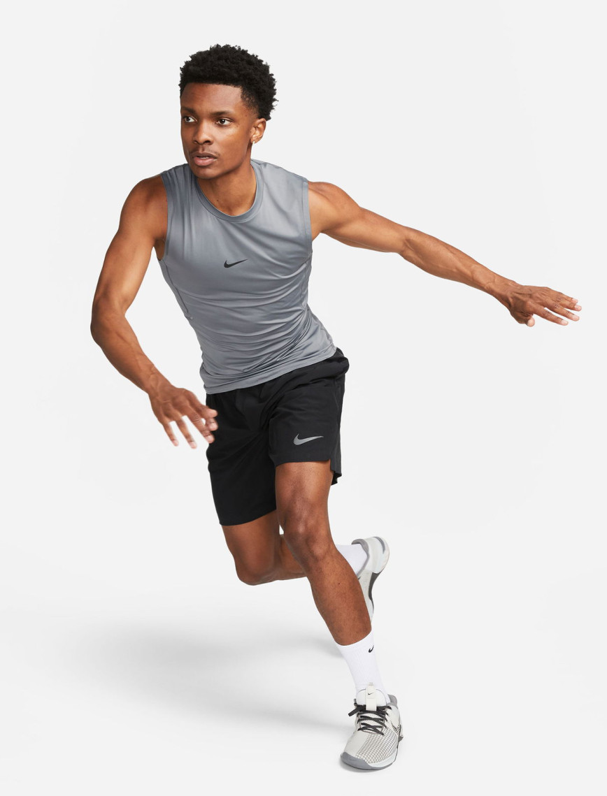 Nike Dri-Fit Top Tight Erkek Siyah Kolsuz T-Shirt Nike Dri-Fit Top Tight Erkek Siyah Kolsuz T-Shirt