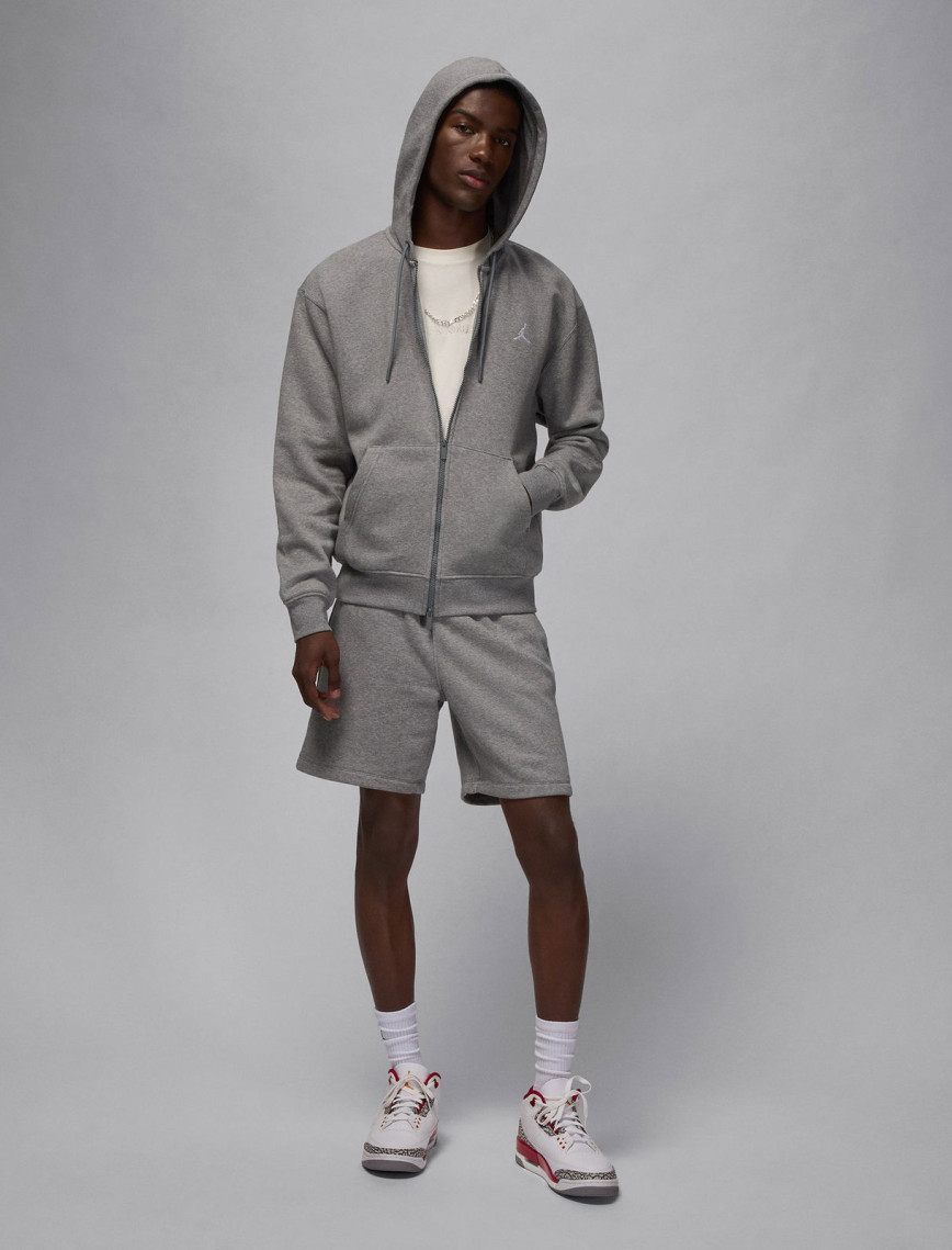 Jordan Brooklyn Fleece Erkek Gri Sweatshirt