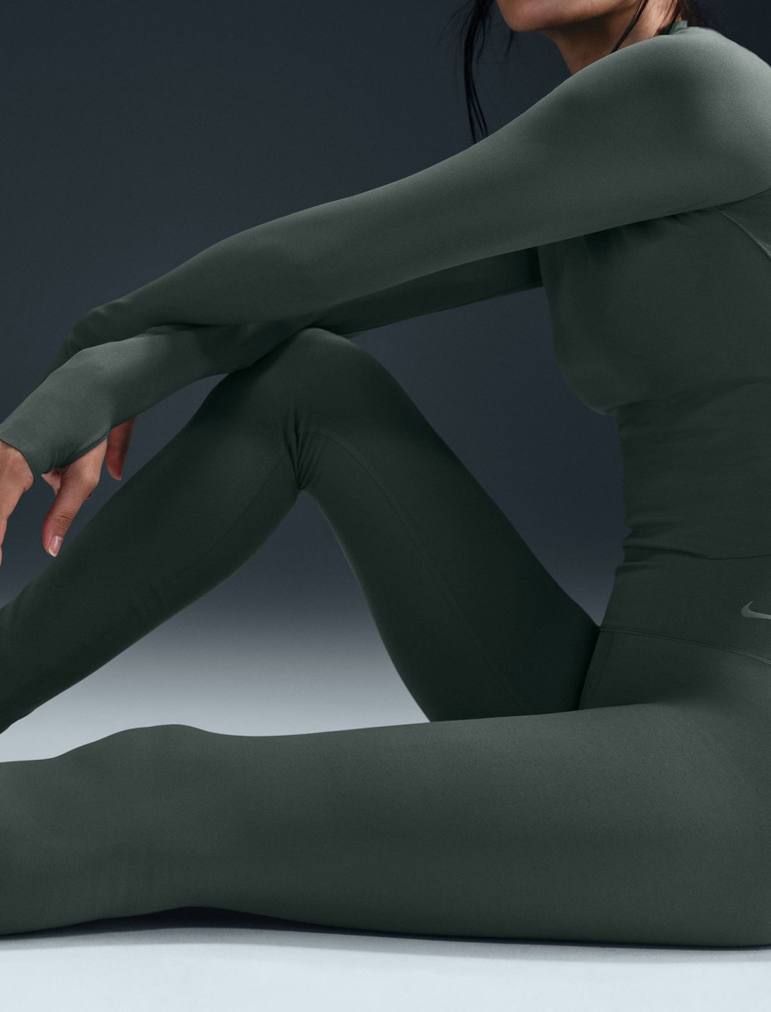 Nike Dri-Fit Zenvy Kadın Yeşil Tayt Nike Dri-Fit Zenvy Kadın Yeşil Tayt