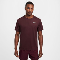 Nike Dri-Fit Miler Erkek Bordo T-Shirt Nike Dri-Fit Miler Erkek Bordo T-Shirt